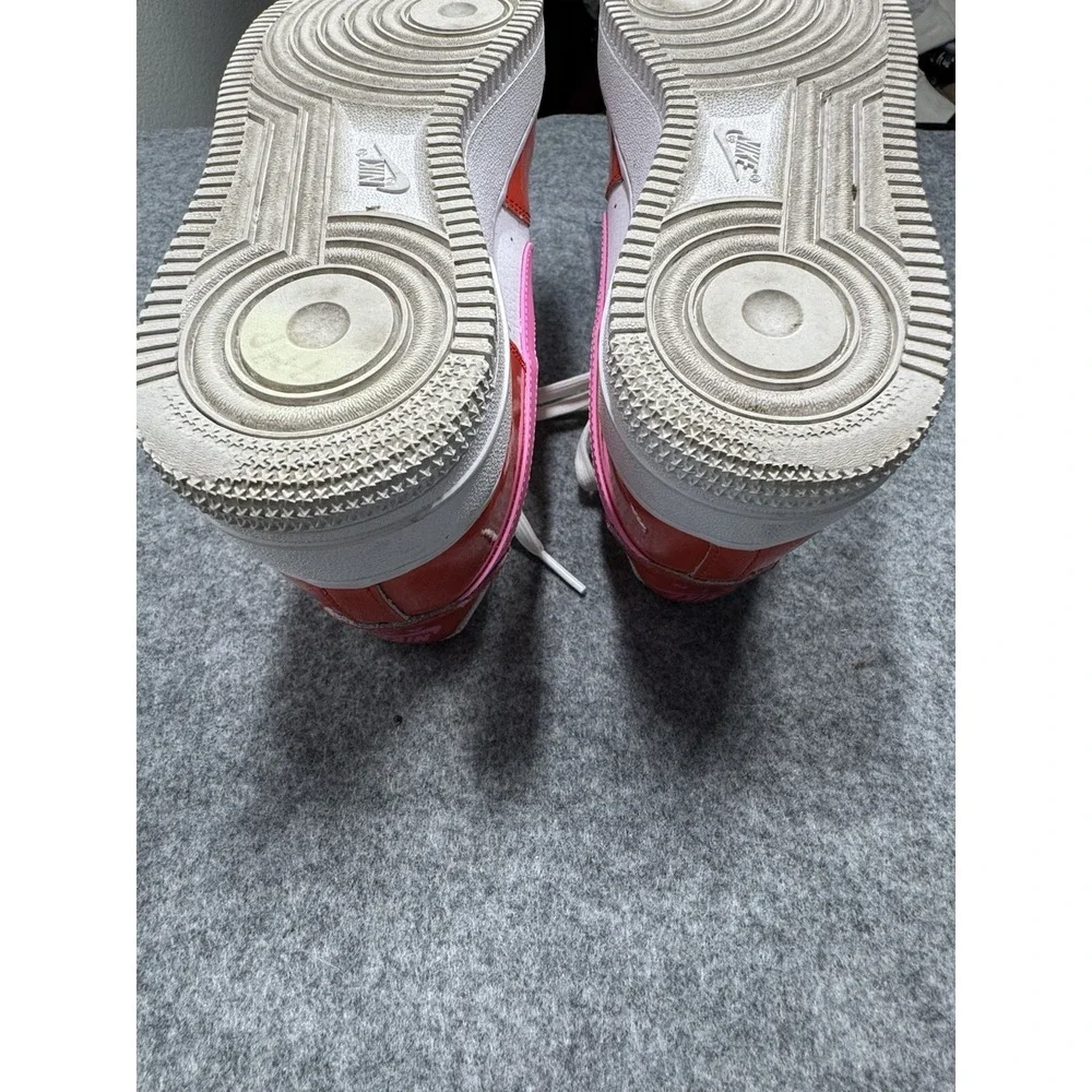 Nike‎ Air Force 1 Athletic Shoes Youth Size 6.5 Women's Size 8 Orange & Pink